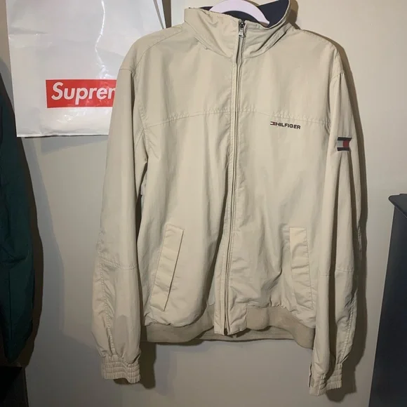 Tommy Hilfiger RARE Vintage Style Raincoat Windbreaker Jacket Preowned/Large - Picture 5 of 6